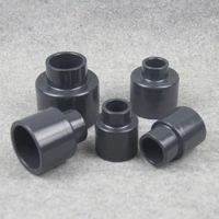 gray black tube fitting reducing straight connectors garden water pipe connector pvc pipe fittings 1 pcs