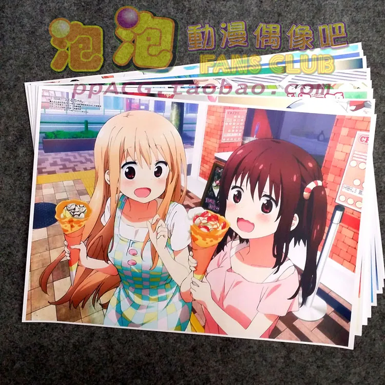 

8pcs/lot A3 Anime Himouto! Umaru-chan Wall Pictures for Living Room Film Posters Sticker Decoration Gift 7841