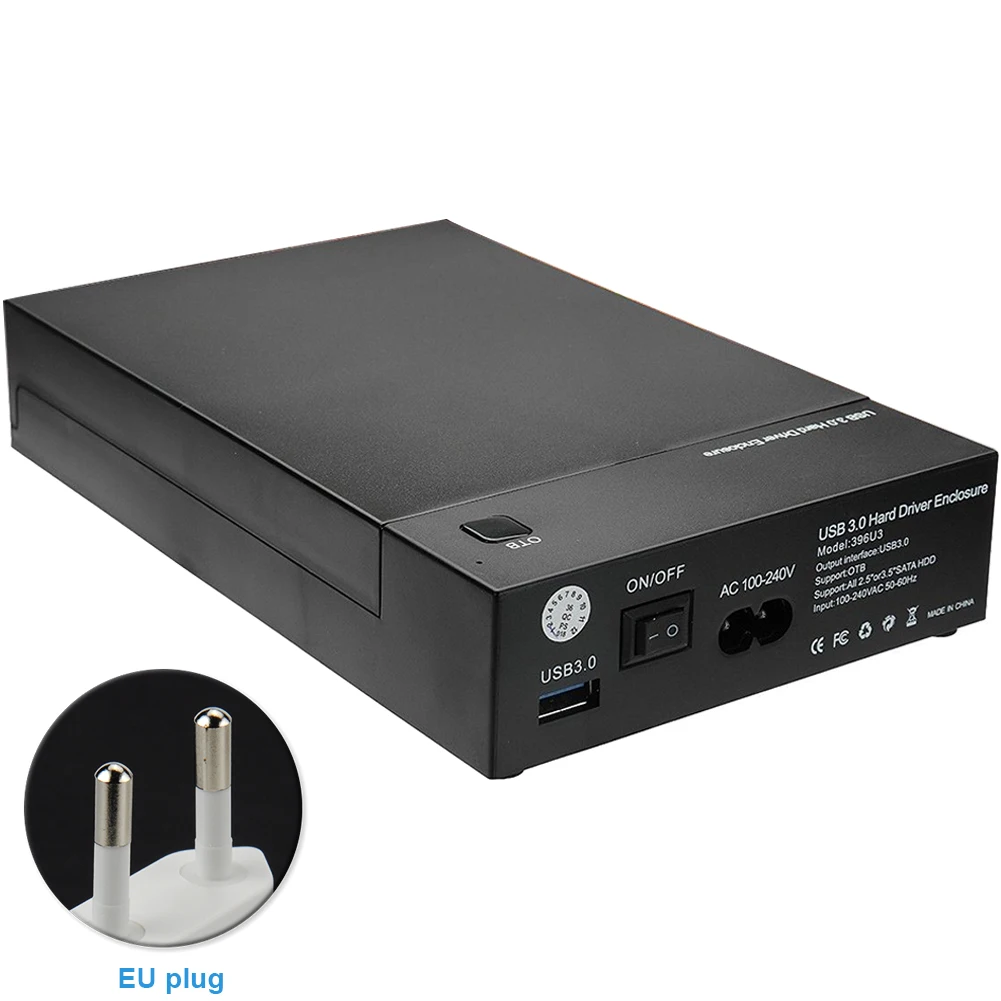 

Enclosure Case Hard Drive USB 3.0 Stable HDD Disk 2.5'' 3.5'' SATA External Tool-free