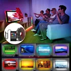 Светильник ные ленты 5 В, USB, Bluetooth, управление через приложение, инфракрасное управление, ler 5050 2835 RGB, гибкая лента для подсветки телевизора, ПК светильник синхронизацией с музыкой