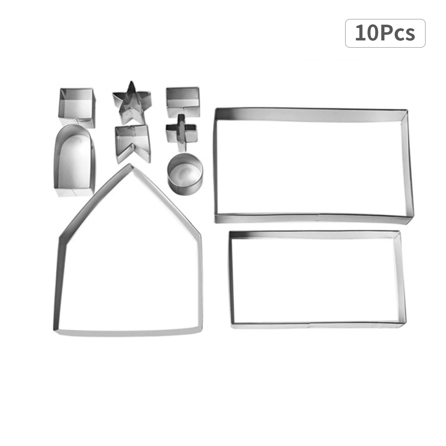 10 шт. Набор рождественских пряничных домиков формочки для печенья форма помадка