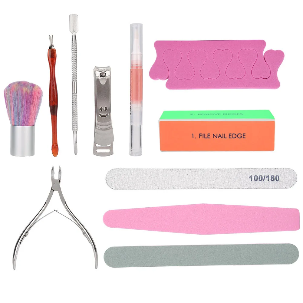 

11 шт мульти-функциональный Фрезер для маникюра и педикюра Набор для стрижки ногтей Уход за лошадьми набор инструментов маникюрный набор дл...