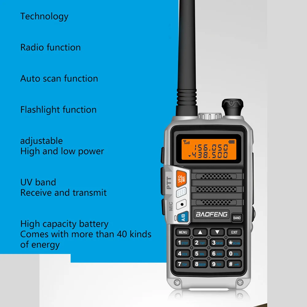 

Baofeng UV-S9 Plus UV Portable Dual-Segment Walkie-Talkie High-Power Handheld Outdoor Dedicated Communication Equipment