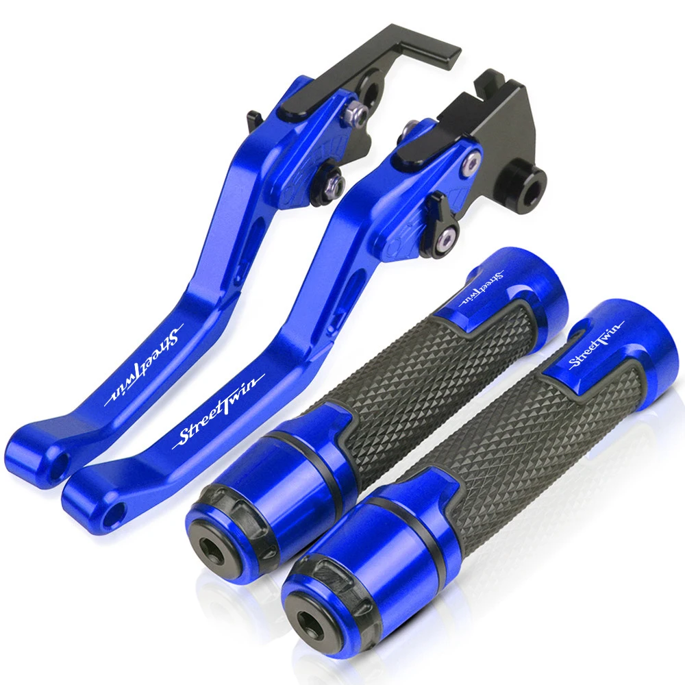 

STREETTWIN Motorcycle Adjustable FOR TRIUMPH STREETTWIN 2016-2018 2017 Brakes Clutch Levers Handlebar Grips CNC Aluminum LOGO