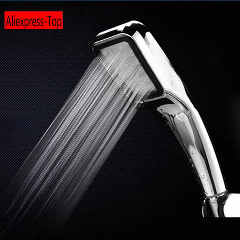 

300 Hole Pressurized Water Saving shower head high pressure Bathroom chrome shower head square Bath Sprayer hand shower