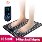 Массажный коврик для ног электрическая EMS стимуляция мышц складной USB зарядка массажер для ног улучшает кровообращение Облегчает боль
