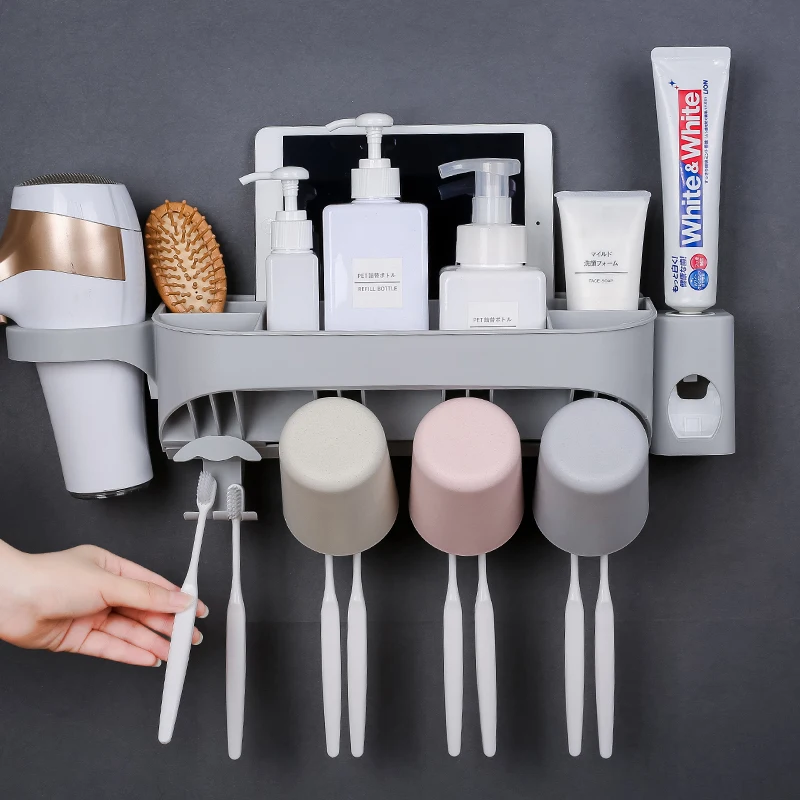 Высокая Ёмкость держатель для зубной щетки аксессуары подставка пасты