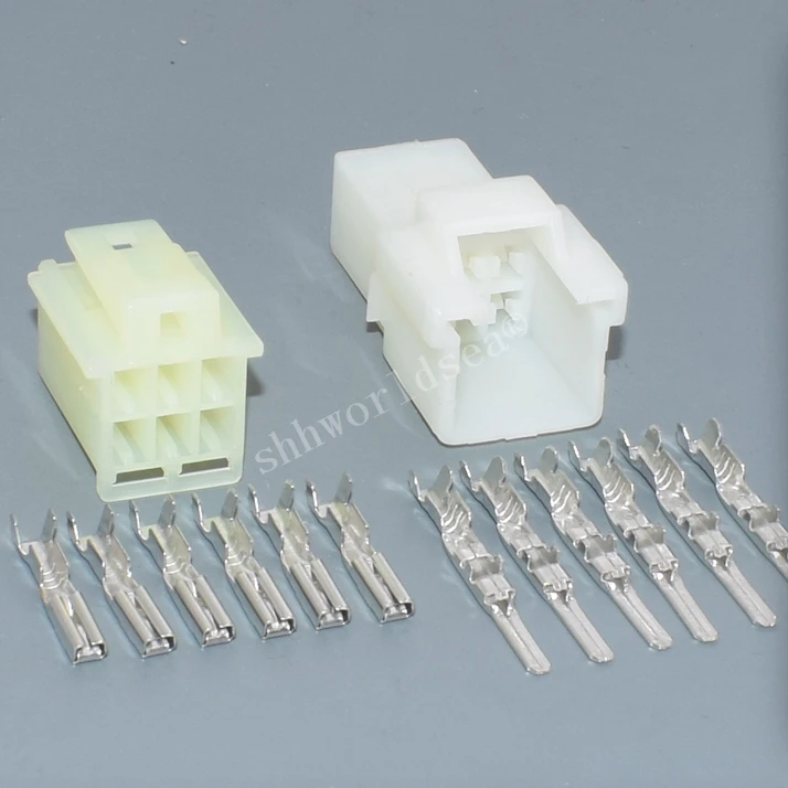 shhworldsea 5/30/100sets kit 2.3mm 6p 6way male female socket auto wire harness connector 6090-1149 6090-1218 | Автомобили и