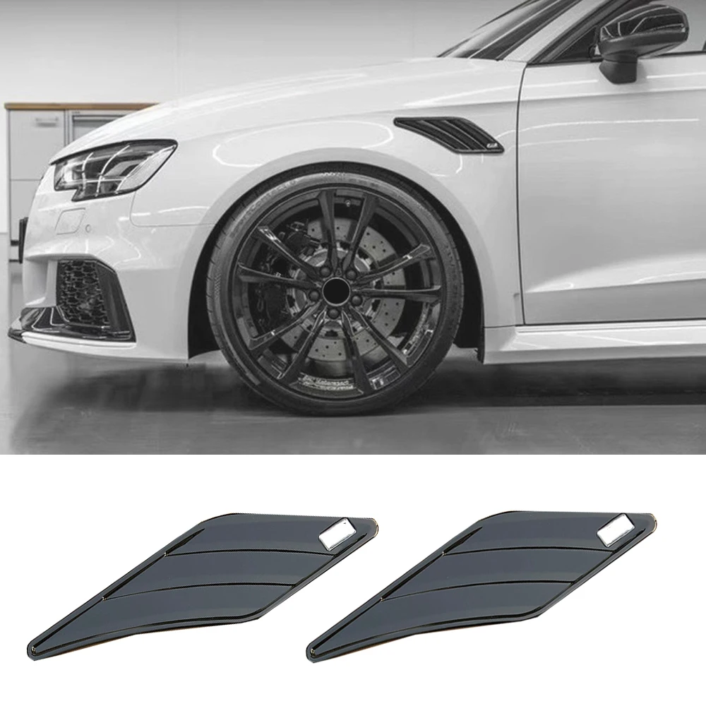 2 шт. наклейки на автомобильные крылья для Audi ABT A6 C6 C5 A1 A3 8P A4 B8 B6 A5 A7 A8 Q5 Q7 TT RS S4 S3 S5 S7