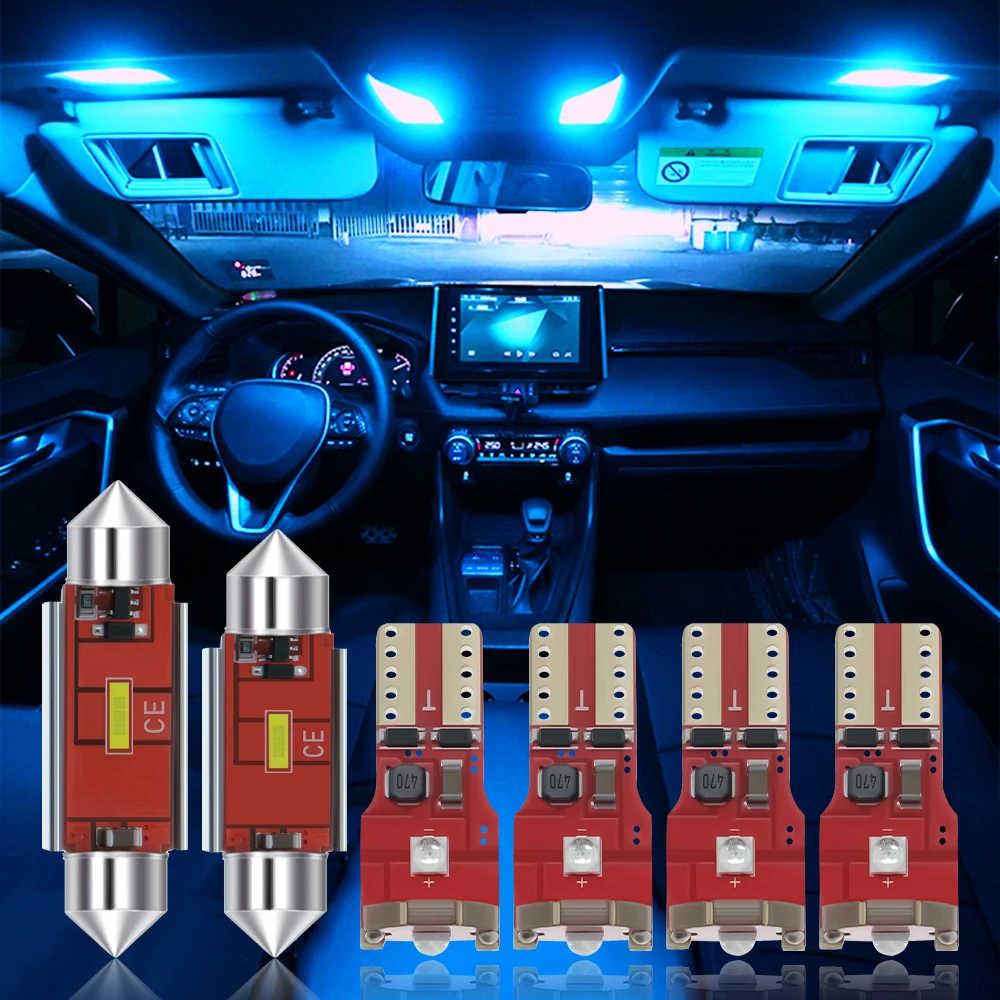 

6 шт., светодиодные ламсветильник для салона автомобиля Toyota Rav4 Rav 4 XA50 2019 2020 2021