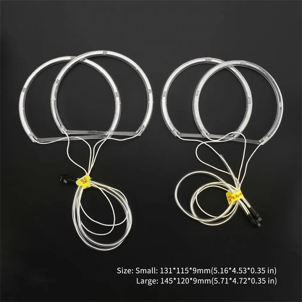 

New Professional Non-HID Halogen Headlight White/Yellow LED CCFL Angel Eyes Halo Rings Kit for BMW E46 3 Series 1999-2004