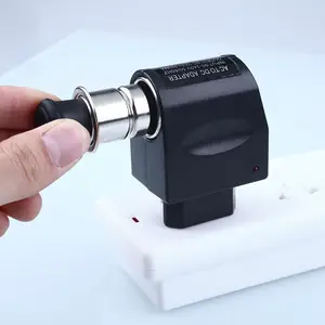 Новинка, 220 В переменного тока, 12 В постоянного тока, адаптер для автомобильного прикуривателя, usb-разветвитель для автомобильного прикуривателя, светодиодный прикуриватель