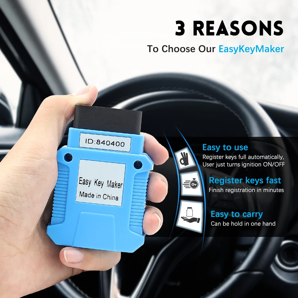 Для Honda EasyKeyMaker авто ключ программист Поддержка для всех ключей потерянный транспондер OBDII OBD2 ключ программист диагностический сканер