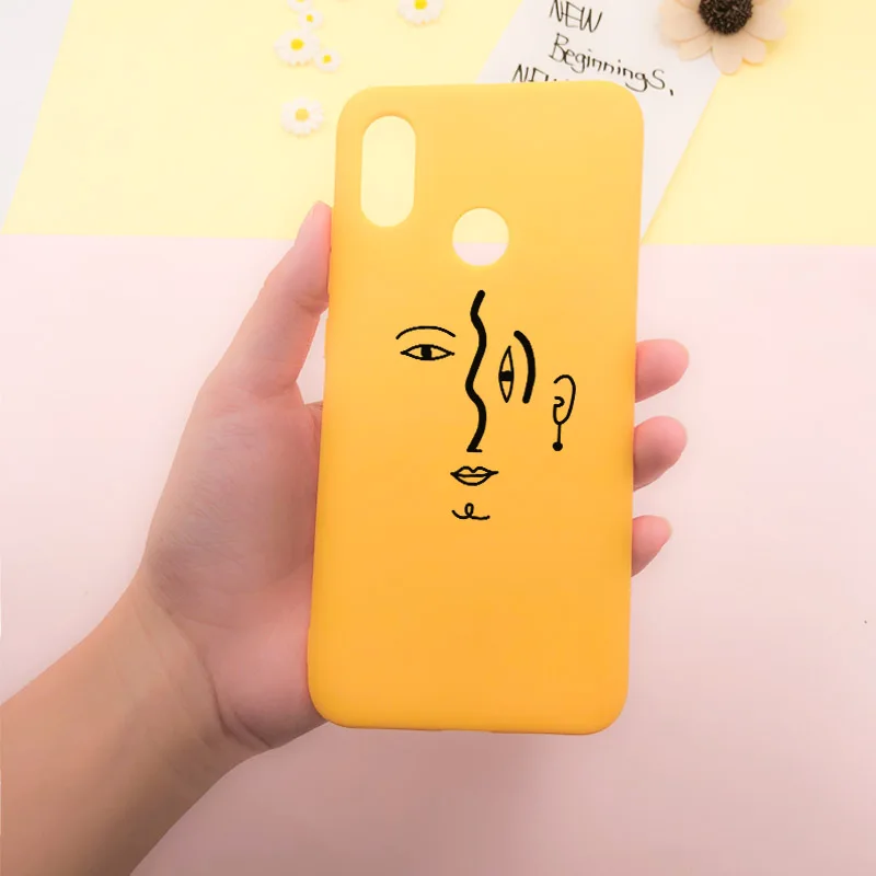 Желтый чехол с граффити для iphone 11 Pro Max SE 2020 X XS XR 5 6 6S 7 8 Plus милые мягкие чехлы из ТПУ