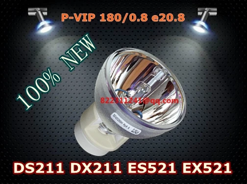 Лампочка проектора SP.8LG01GC01 лампа головного света 180/0.8 e20.8 для OPTOMA DS211 DX211 ES521 EX521|p-vip