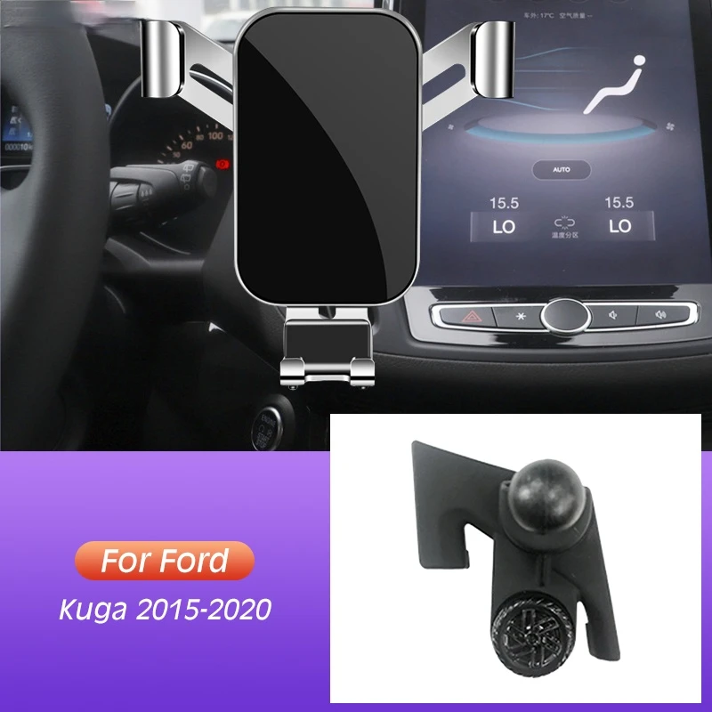 

Car Mobile Phone Holder Air Vent Mount GPS Stand Gravity Navigation Bracket For Ford Kuga 2015-2020 Car Accessories