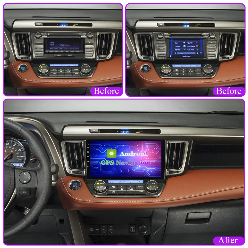 Android 10 Автомобильный мультимедийный DVD-радиоплеер для Toyota RAV4 XA40 2012 ~ 2017