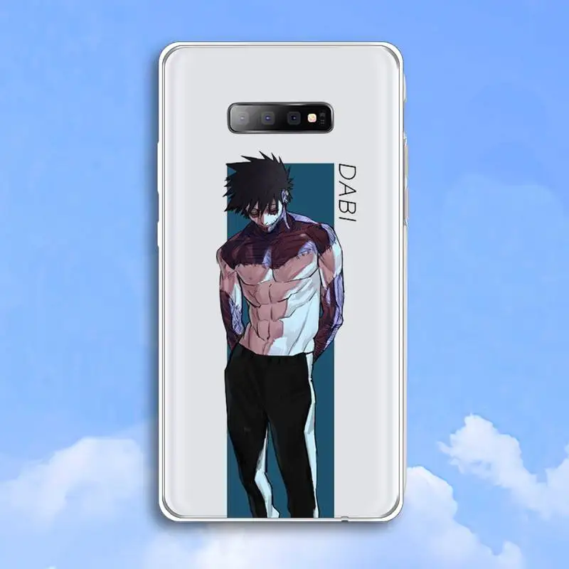 

Dabi boku no hero academia manga Phone Case Transparent For Samsung Galaxy A 71 21s S note 8 9 10 plus 20 ultra