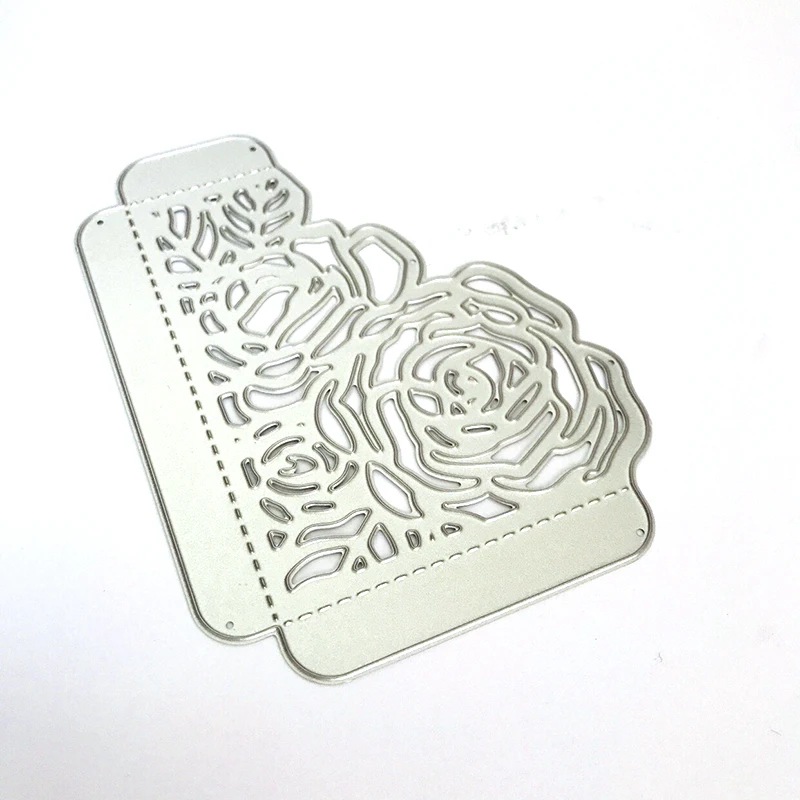 Роза карманные металлические Вырубные штампы Свадебный конверт рукоделие