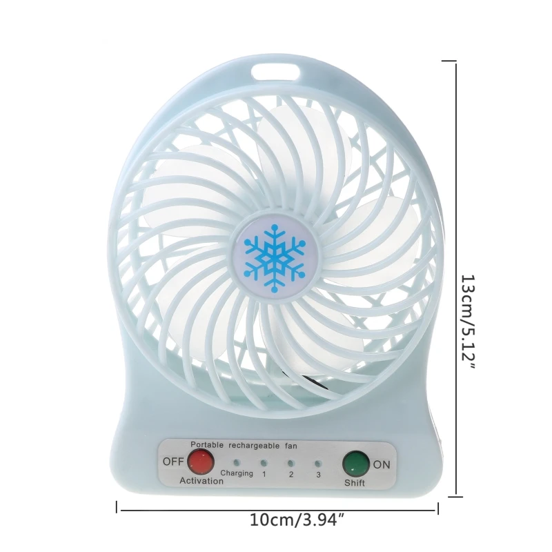 

HOT SALE Portable LED Light Fan Air Cooler Mini Desk USB Fan Third Wind USB Fan