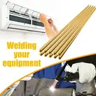 Латунный сварочный прут, 10 шт., 33 см * 1,6 мм, электрод для сварки холодильника, кондиционера из нержавеющей стали, низкотемпературный электрод