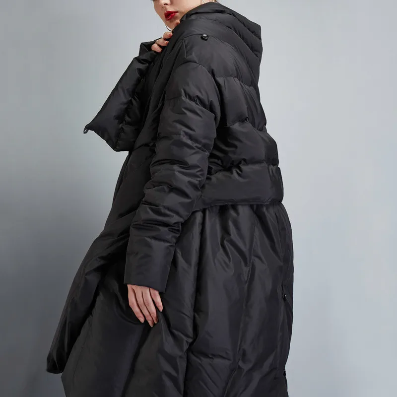 Новая куртка на утином пуху женская накидка длинное пальто зимняя женские парка