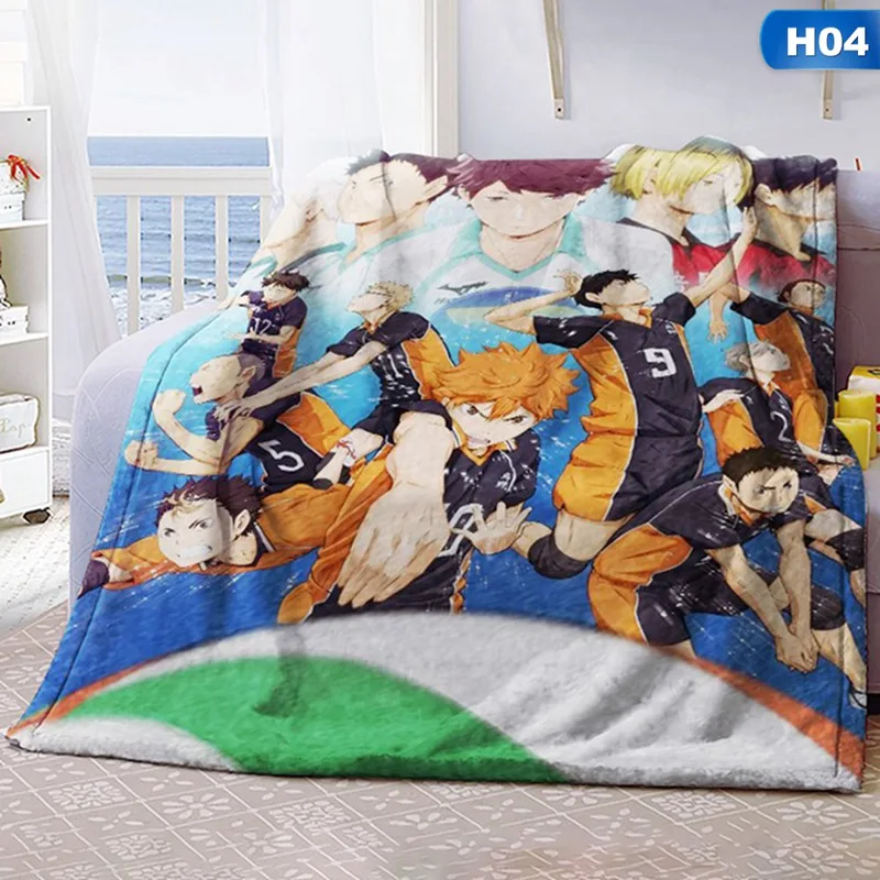 

150x100cm Flannel Blankets Adult Children Thick Warm Winter Blankets Home Super Soft Volleyball Teenager Blankets On Bedding