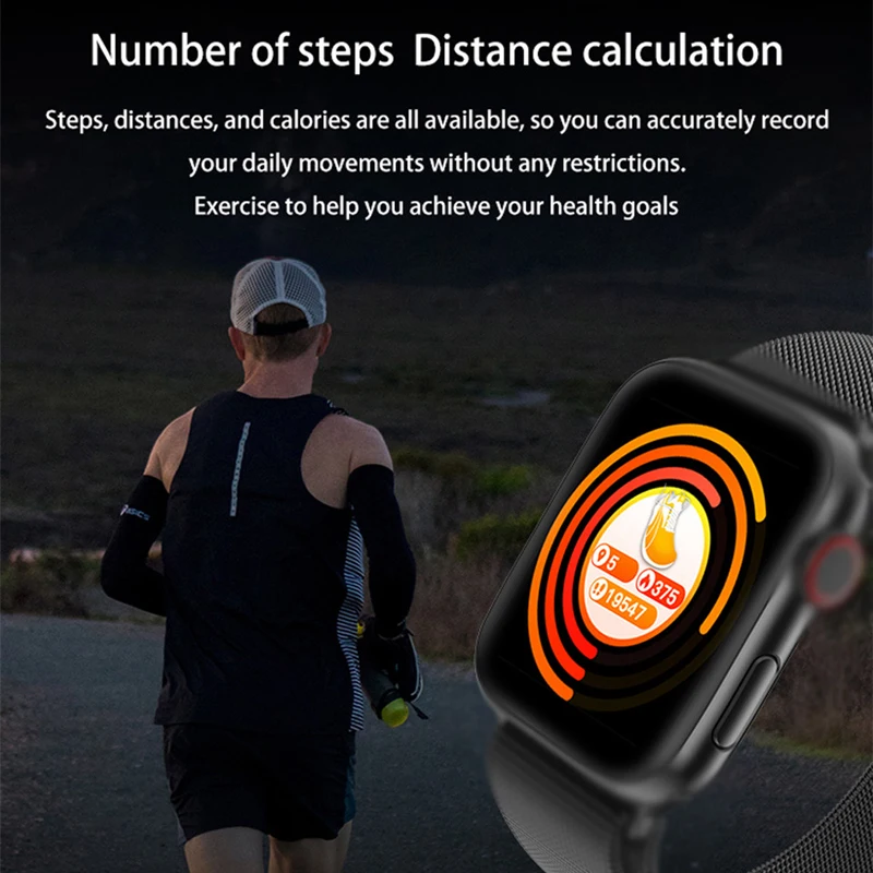 

IWO W58 W68 Smart Watch 2020 Series 5 Sport Fitness Blood Pressure Smartwatch PK W26 W46 W56