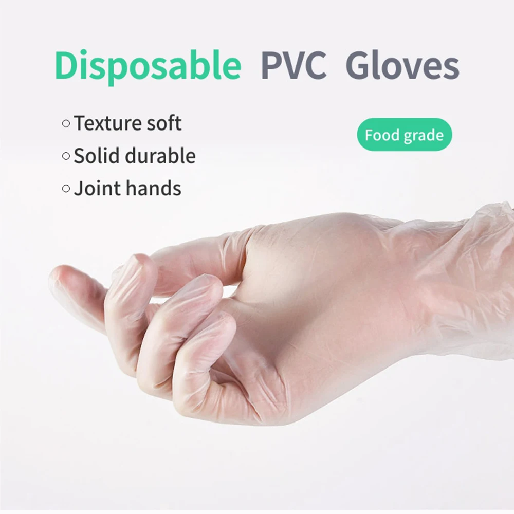 

100pcs Disposable nitrile examination glove Anti pollution gloves Kitchen Cooking Household gloves Food Prep Safe Gloves