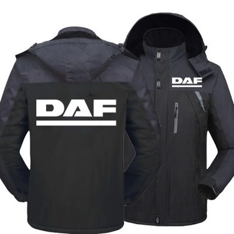 

2021 зимняя мужская куртка для DAF, толстое теплое пальто, Мужская ветрозащитная верхняя одежда с капюшоном, повседневное альпинистское пальто