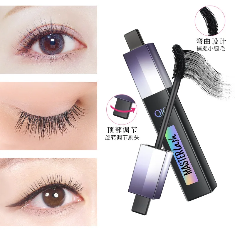 

Qic elbow mascara is waterproof and not easily dizzy dye wide Angle creative bending straightening dense curling long mascara