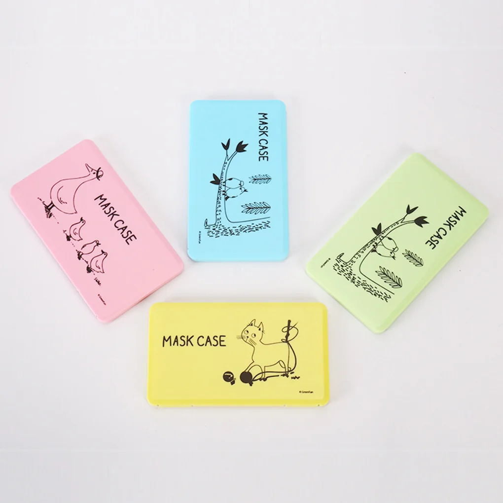 Одноразовый держатель для маски на лицо коробка с пряжкой дизайн чехол лица
