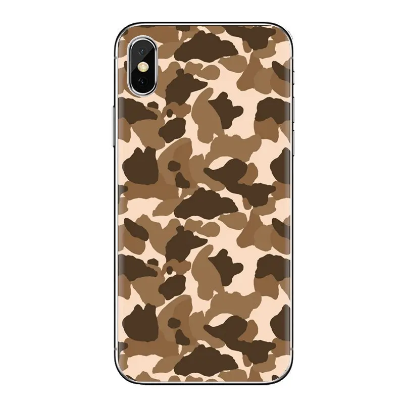 Армейский камуфляж для iPhone XS Max XR X 4 4S 5 5S 5C SE 6 6S 7 8 Plus Samsung Galaxy J1 J3 J5 J7 A3 A5 силиконовые чехлы