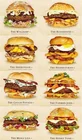 Винтажные гамбургеры различных региональных вкусов, металлический жестяной знак 8x12 дюймов, ретро, домашняя кухня, бар, паб, Настенный декор