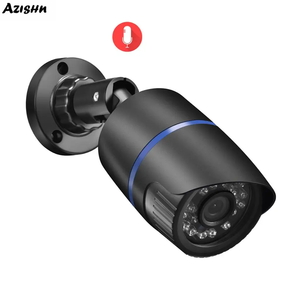 IP камера видеонаблюдения AZISHN H.265AI уличная безопасности с функцией обнаружения