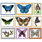 Набор для вышивки крестиком Butterfly Dream, Набор для вышивки крестиком с тисненой нитью, подарок, DMC 11CT 14CT, набор для рукоделия из счетной ткани