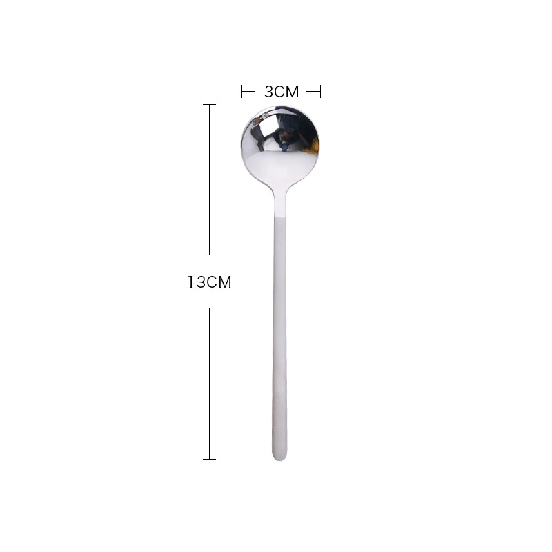 Мини кухня Dessertspoon столовая круглая форма Кофейная из нержавеющей стали кофейная
