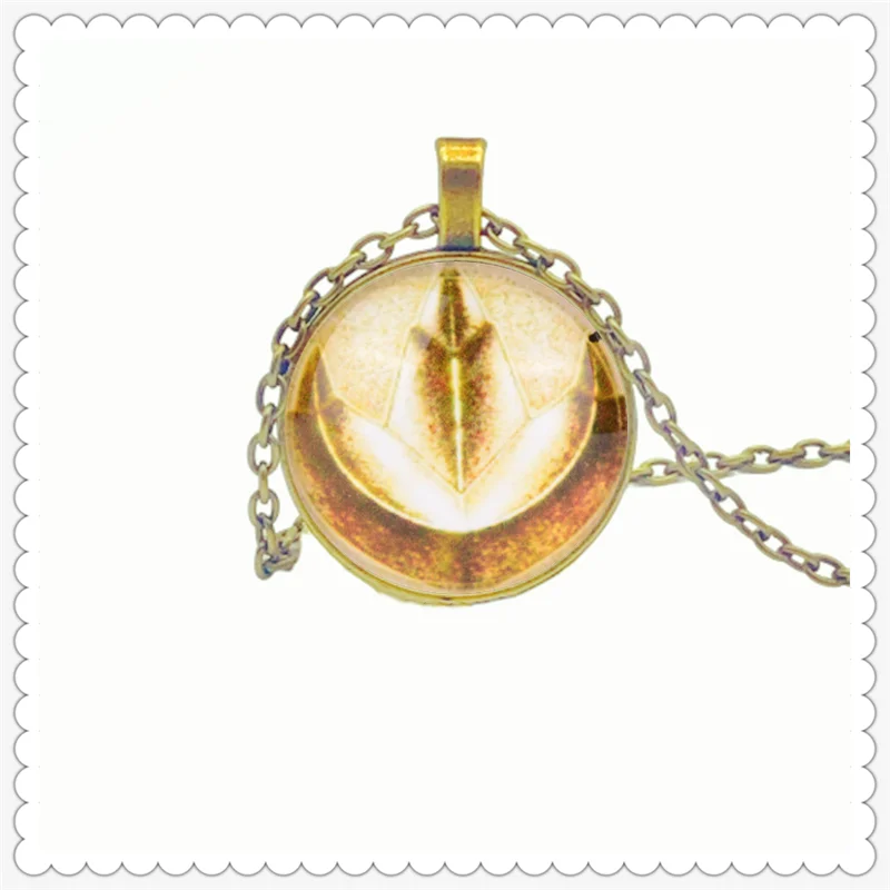 

Cartoon Forest protection pattern pendant necklace 25mm round pendant new personality fashion necklace