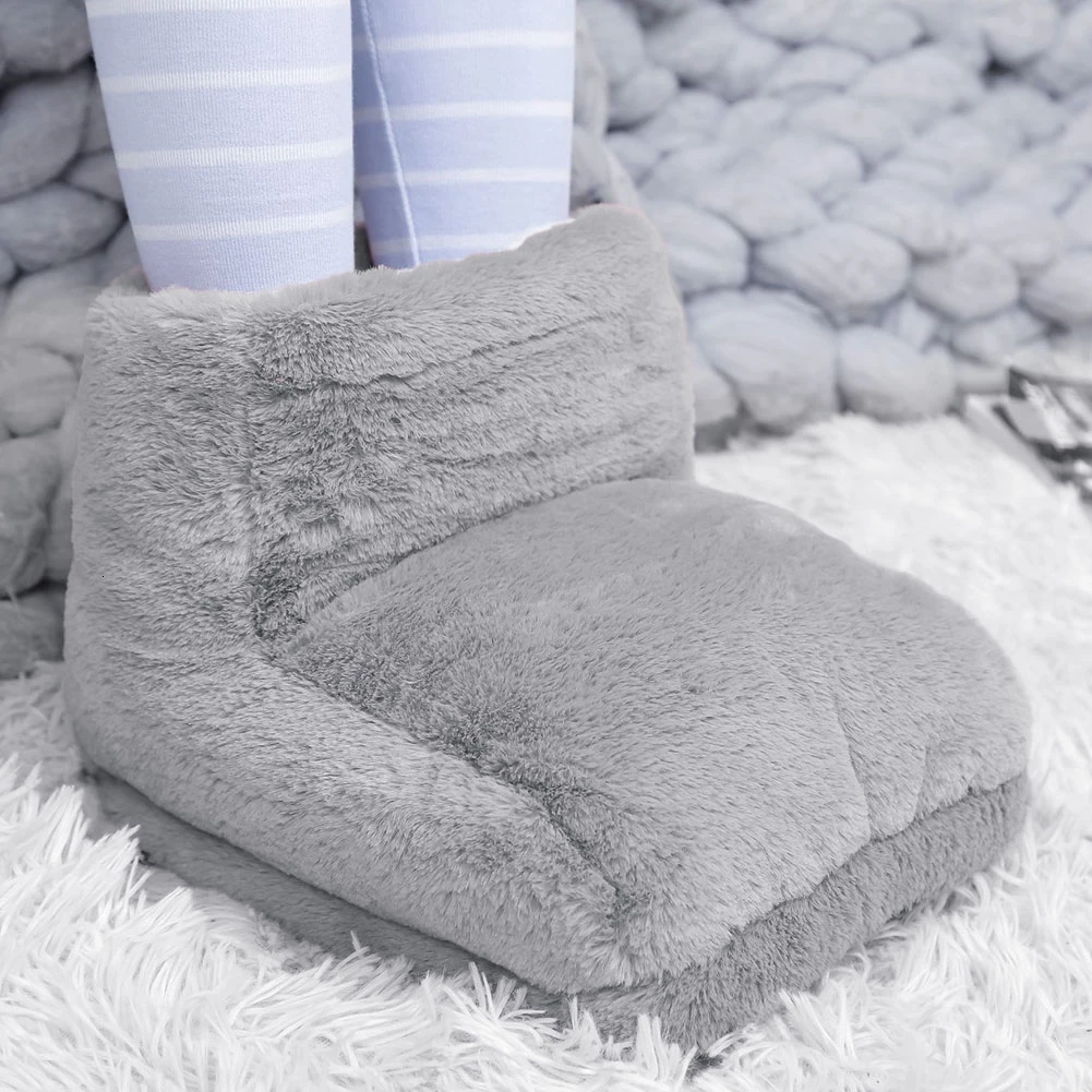 Электрический теплый коврик для ног теплые тапочки обуви шерстяной быстрой