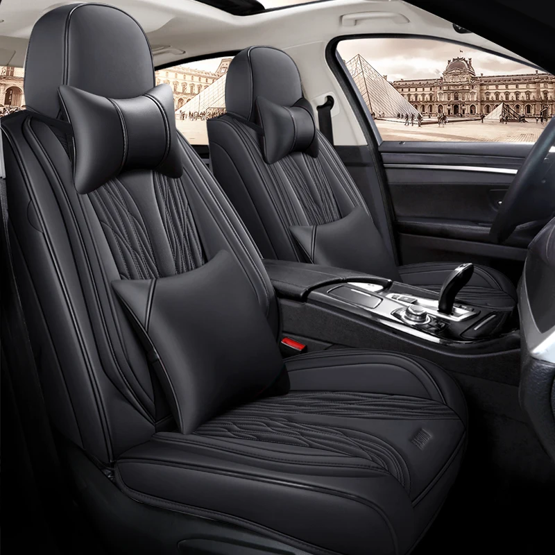 

Motocovers New Car Seat Covers For Sedan SUV Durable Leather Universal Five Seats Set For 5 Seater For Front Back Seats P265072