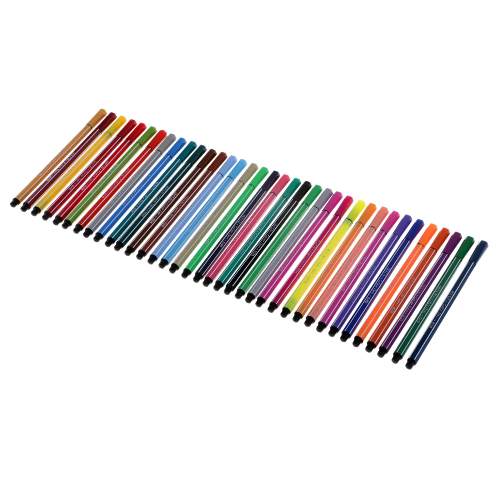 36 шт. Ассорти Цвет войлока ВОЛОКНА НАКОНЕЧНИК ing ручка моющаяся для детей рисунок