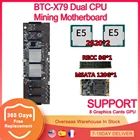 Семейная материнская плата с двойным процессором для майнинга, 8 PCIE 16X DDR3, 2011 контактов, 65 мм, поддержка 3060, графическая установка для майнинга для Btc Eth Zec Rig