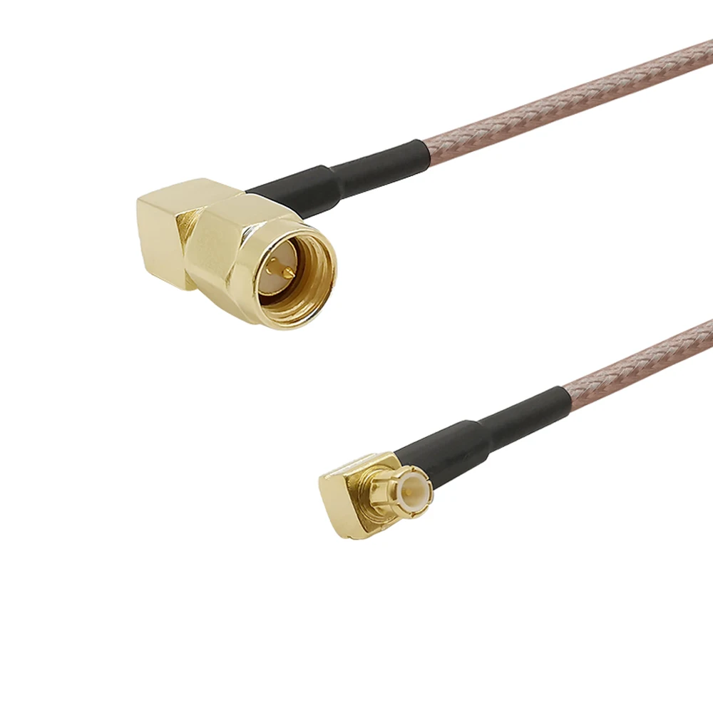 Коаксиальный кабель со штекером SMA и MCX разъем под прямым углом 90 градусов RG316