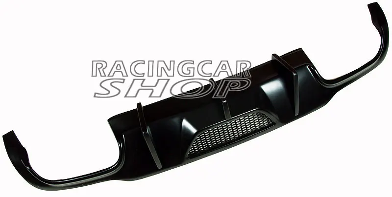 UNPAINTED V style sedan BLACK rear lip diffuser for BENZ W204 C63 coupe C250 C300 C350 AMG SPORT BUMPER 2012- M022F