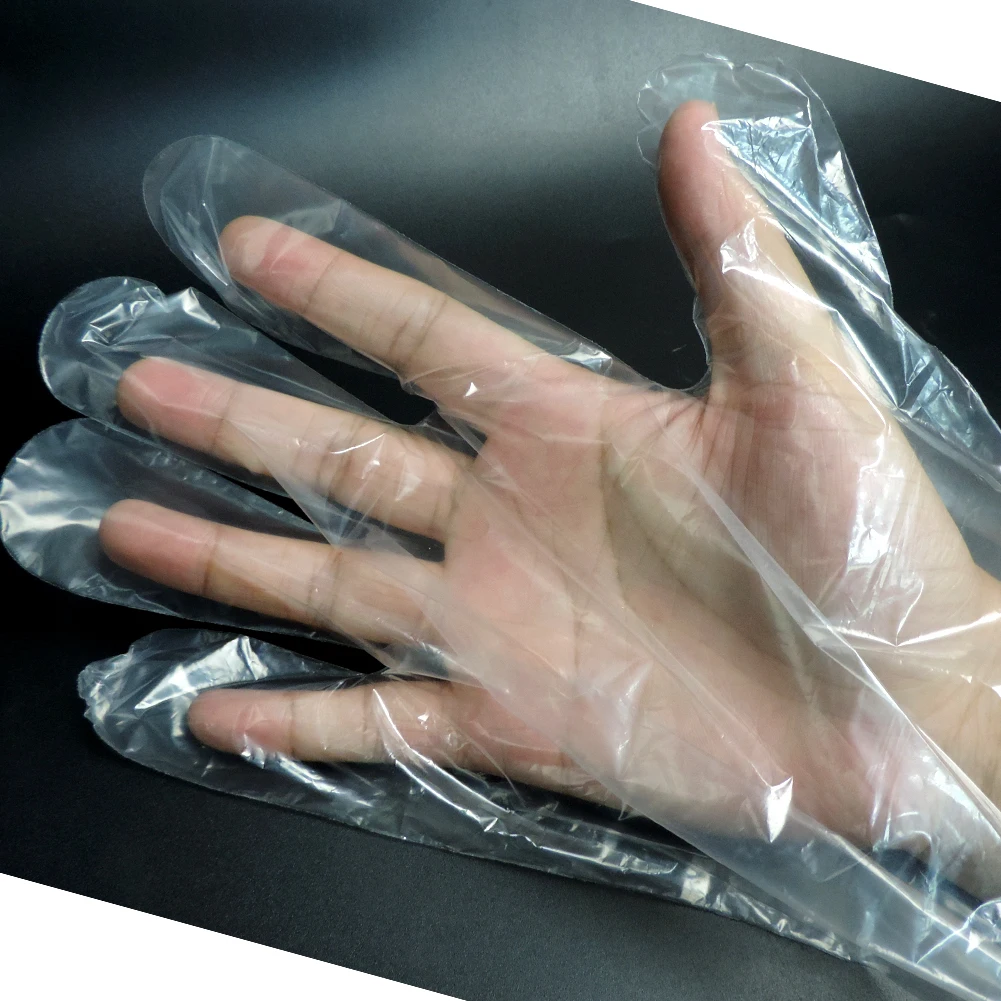 100PCS Disposable Soft Plastic Film Gloves Long Arm Veterinary Examination Glove for Farm animal Veterinary supplies