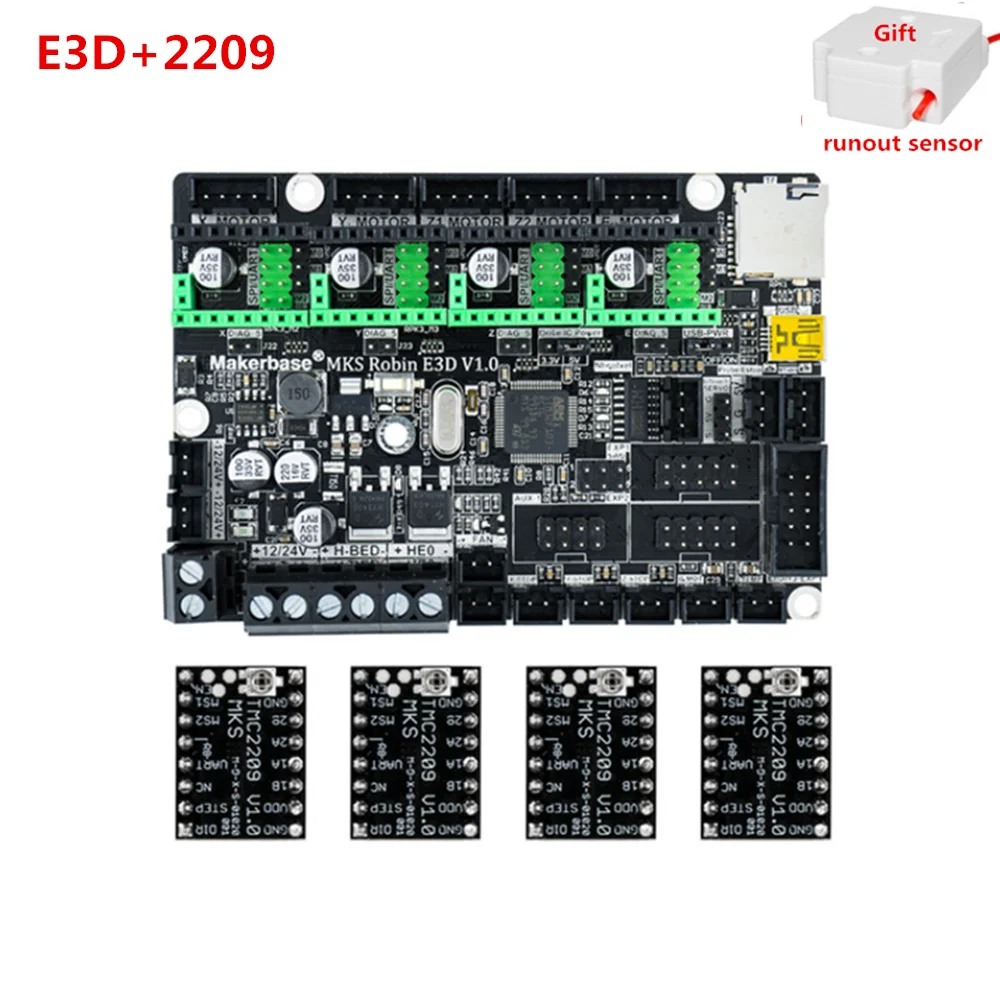 MKS Robin E3D материнская плата Creality Ender3 CR-10 обновленные детали 3D принтер 32bit карта