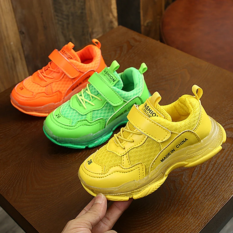 Весенне Осенняя детская обувь коллекция 2019 года модные сетчатые Повседневные