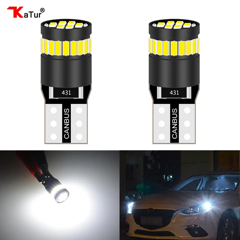 2x T10 Светодиодная лампа Canbus W5W 168 194 автомобильные парковочные огни для Kia Rio K2 K3 K5 K4