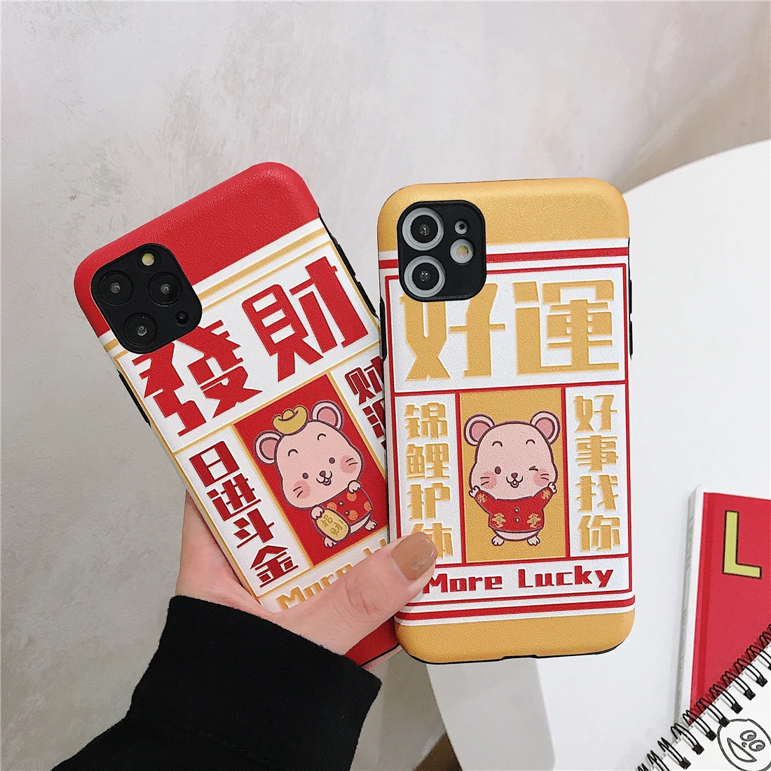 Милый 3D рельефный чехол с изображением из мультфильма Lucky Cat, богатая свинья, мышь, чехол для телефона для iphone 11 Pro xs max XR X 10 8 7 6 6S Plus, мягкая задняя крышка