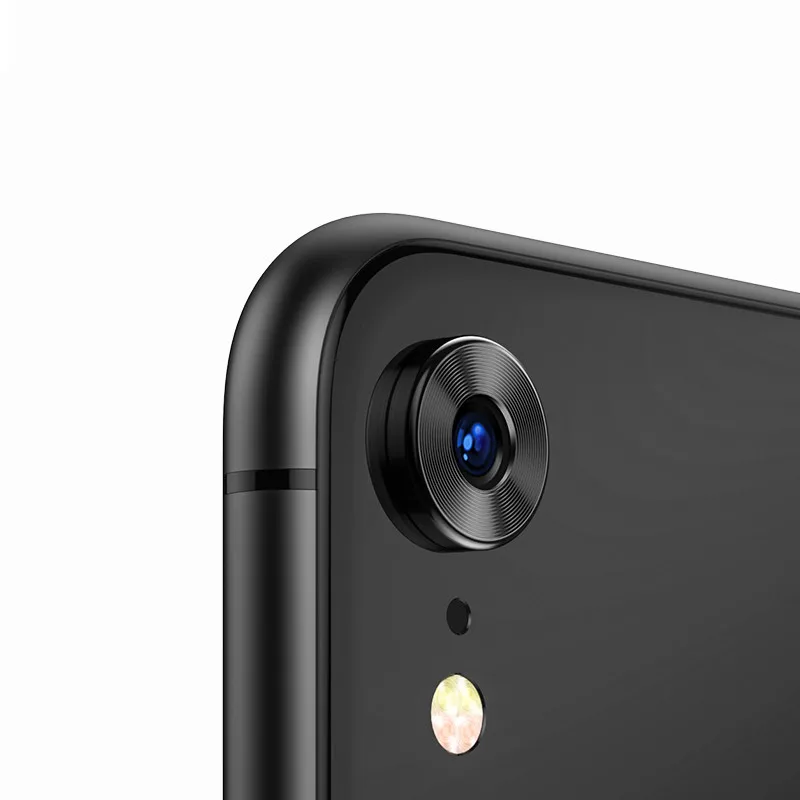Роскошный Металлический объектив для iphone XR защитное кольцо камеры круг +